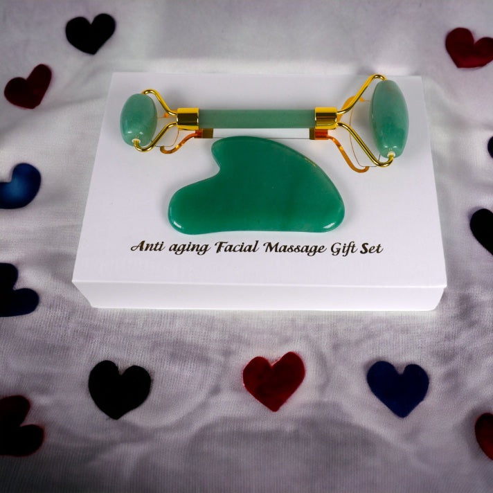 Gua Sha & Face Roller Set