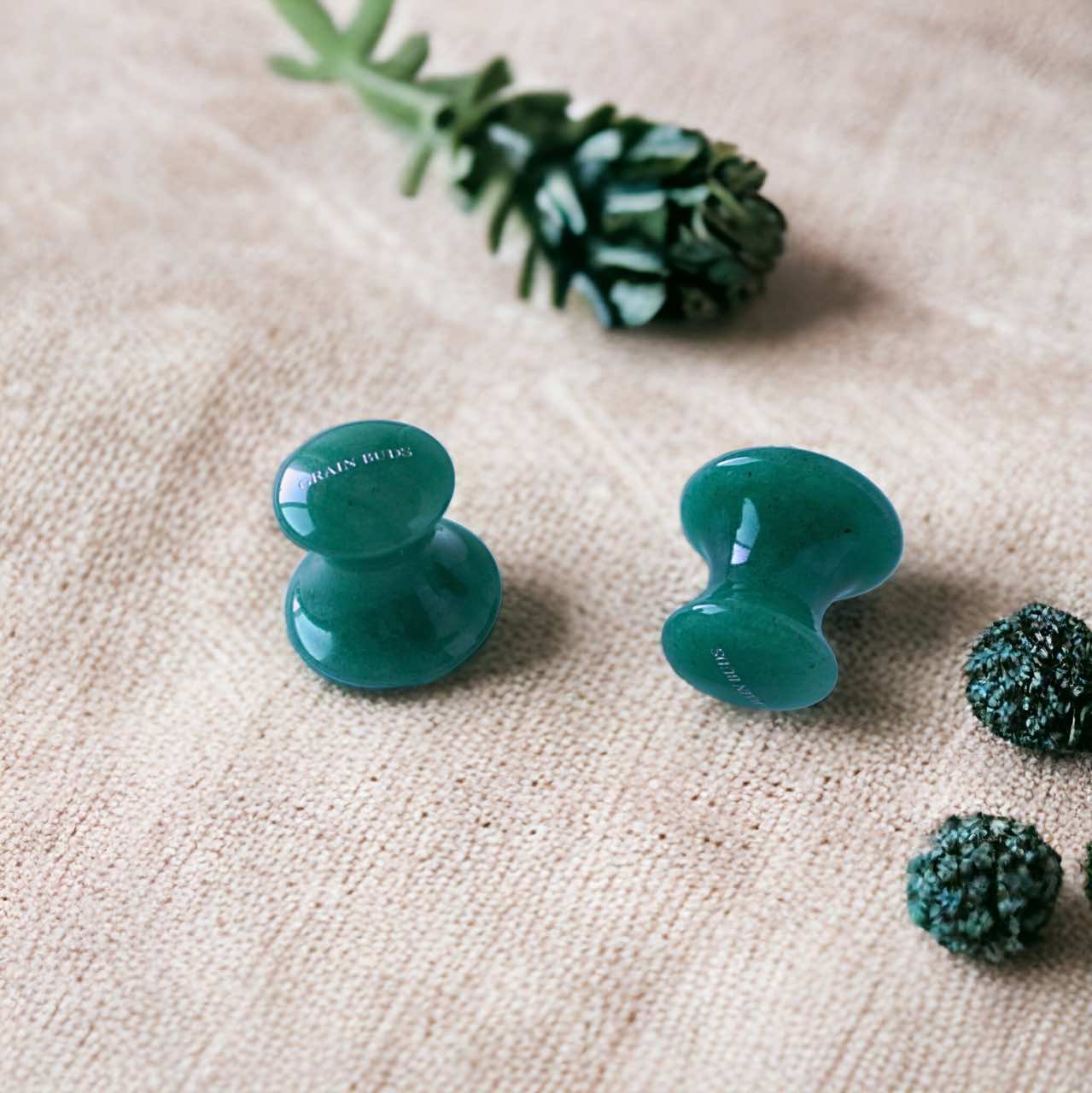 Jade Gua Sha Mushroom Duo Set