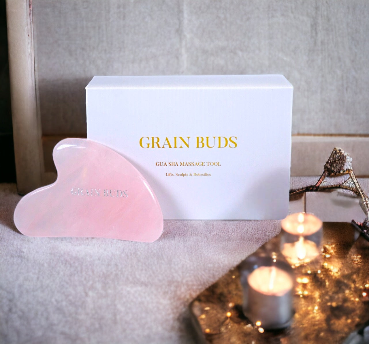 The Rose Quartz Gua Sha Facial Lifting Tool