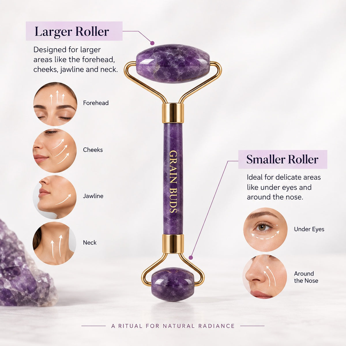 Gua Sha & Face Roller Set