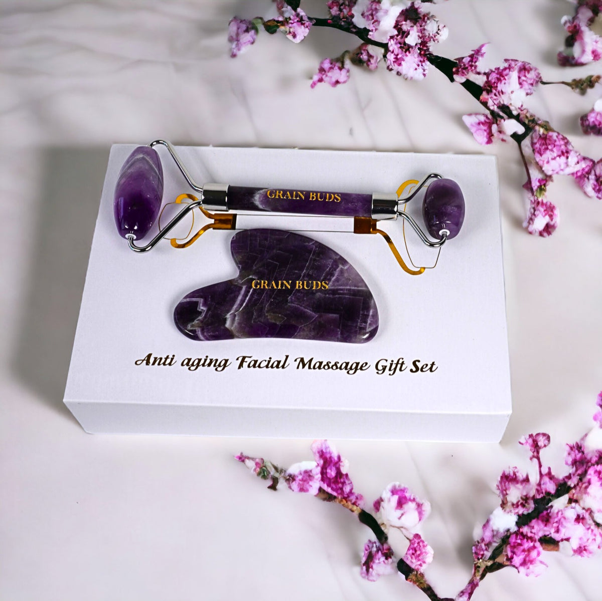 Gua Sha & Face Roller Set