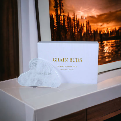 The Clear Quartz Gua Sha Facial Lifting Tool