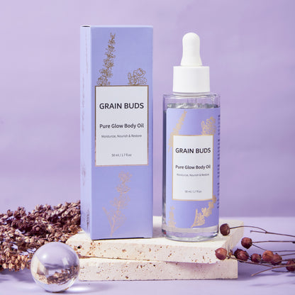 Jade Body Gua Sha and Pure Glow Body Oil Bundle