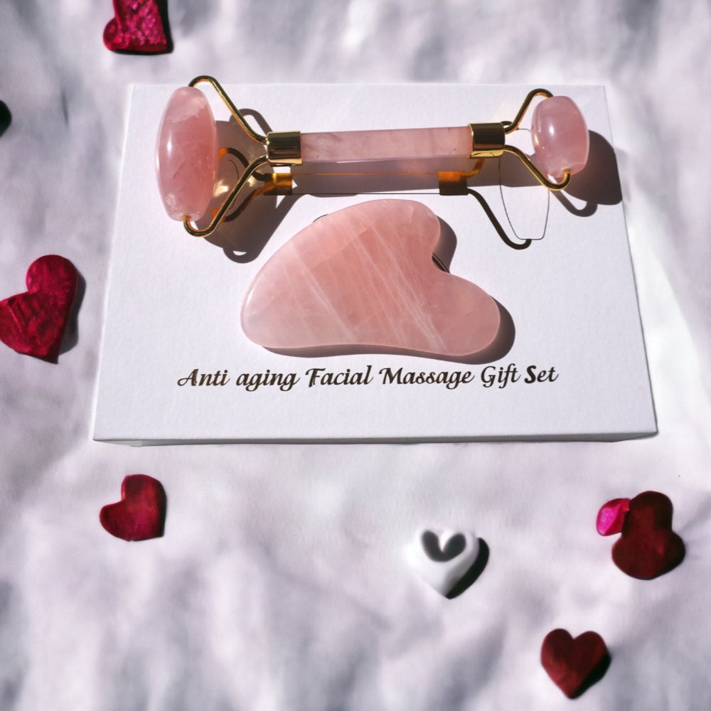 Gua Sha & Face Roller Set