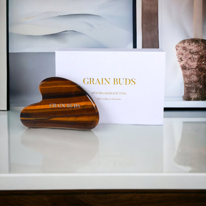 The Tiger's Eye Gua Sha Facial Lifting Tool