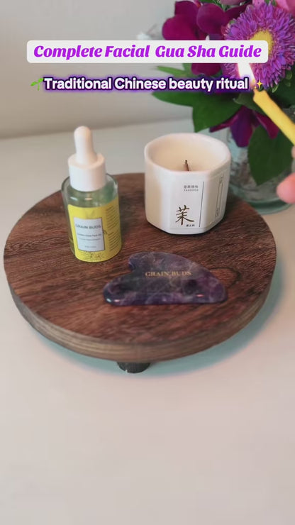 Amethyst Gua Sha & Golden Glow Face Oil